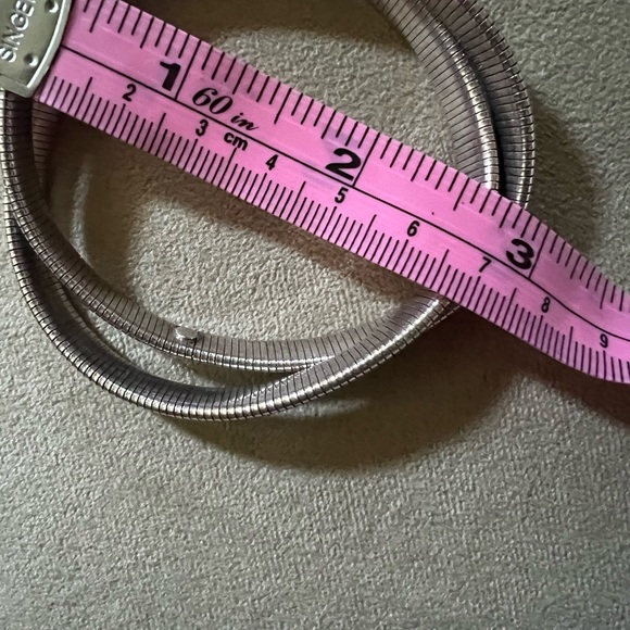 Vintage .999 Silver -Double Strand Flex  Band Bracelet ! - Picture 15 of 16